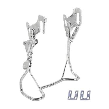 Imagem de Colaxi Suporte de bicicleta elétrica, suporte central, acessórios de ferro com design vintage, de estacionamento com perna dupla para adultos, Abertura Dupla, 18inch