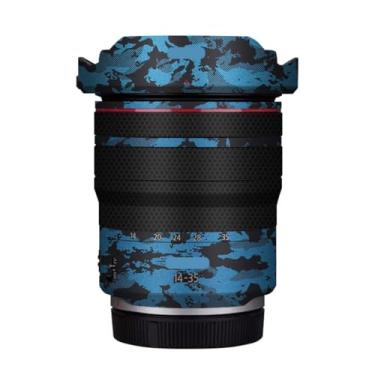 Imagem de Adesivo de lente de câmera RF 14-35 4 para Canon RF 14-35 mm F4 Macro Coat Wraps película protetora vinil decalque skin (azul cavaleiro)