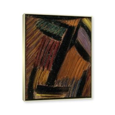 Imagem de NHLDZYH Moldura de champanhe. Impressões de arte Alexej von Jawlensky - Pintura de retrato - (meditação) - Pôster de decoração de parede vintage. 40 x 50 cm - 15,8 x 19,7 pol