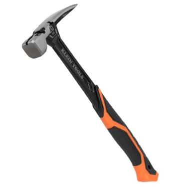Imagem de Klein Tools H80920S Martelo de moldura de rosto liso com garra reta, aço forjado de 597 g, extrator de unhas magnético e face quadrada extragrande