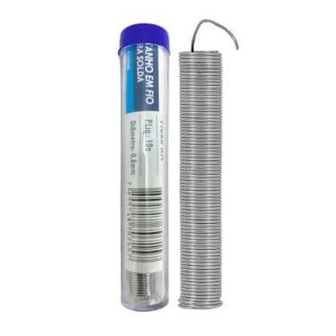 Imagem de Tubo de Estanho para Solda 40x60 0,80mm 10g Exbom Componentes Eletrônicos Placas De Circuitos