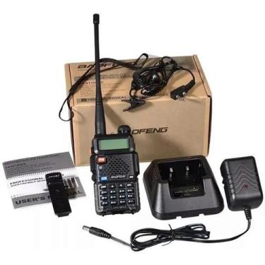 Imagem de Rádio Comunicador Walkie Talkie Ht Dual Band Fone Haiz Uv-5R - Radio C