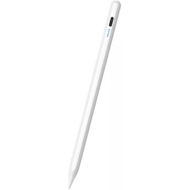 Imagem de Caneta Stylus para Touch Screen, Ponta Fina de Alta Precisão - Compatível com iPad, iPhone e Android - Ideal para Desenho Digital, Design Gráfico, Anotações e Tarefas Diárias - Branco