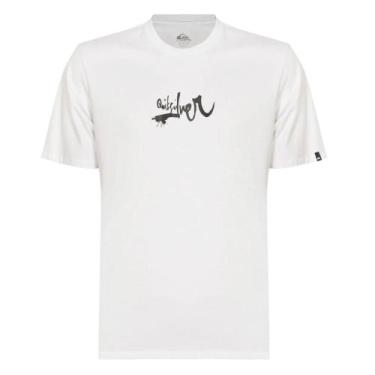Imagem de Camiseta Quiksilver Impaired Logo Dna, M, Branco