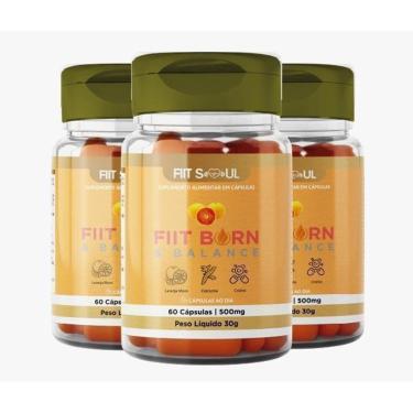 Imagem de Kit 3 Unid Fiit Burn Balance Laranja Moro, Cromo e Cúrcuma-Unissex