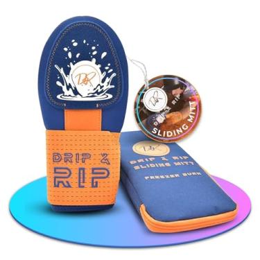 Imagem de Drip & Rip Luva deslizante juvenil para beisebol e softball, design de tapete deslizante de sorvete com proteção para as mãos - base de corrida, respirável, durável, ambidestro (queimadura no freezer