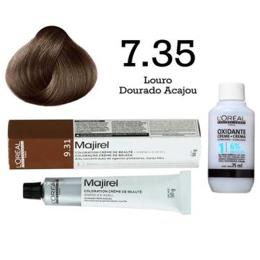 Imagem de Coloração Majirel 7.35 Louro Dourado Acajou + Emulsão Oxi 20 Vol. 75ml