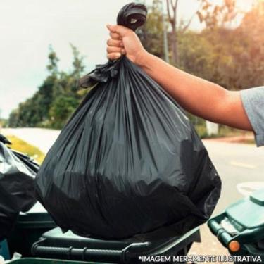 Imagem de Saco De Lixo 240 Litros Preto Reforçado 100 unidades Para Escritórios,
