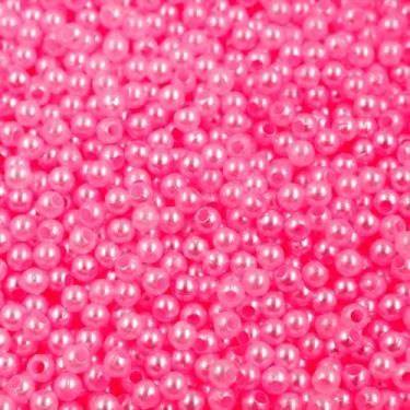 Imagem de PÉROLA DE ABS LISA Nº 03 20G PEROLA 3MM - LADEIRA BIJUTERIAS, Rosa chi