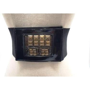 Imagem de Cinto feminino elástico pirâmide punk rock vestido K00759qp - Barão do