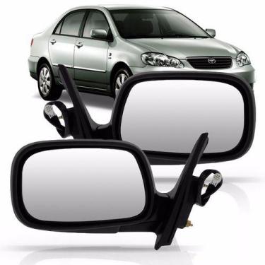 Imagem de Par Retrovisor Toyota Corolla 2003 04 05 06 07 Eletrico - SP ACESSÓRIO