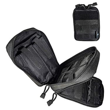 Imagem de Bolsa tática EPG EDC, bolsa utilitária Molle – organizador EDC, bolsa organizadora de mochila preta de primeiros socorros, bolsas Molle, mochila Molle, bolsa modular, bolsa de sobrevivência tática, pequena, preta