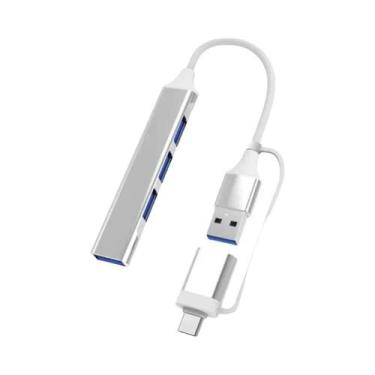 Imagem de Hub USB C 7 Em 1 Adaptador Multi USB Splitter OTG USB 3.0 Para Macbook
