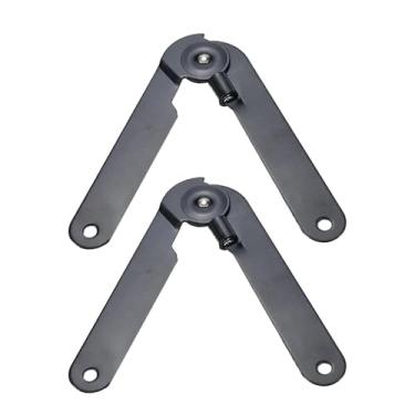 Imagem de IEUDNS 2x Suporte de tampa Dobradiças Suporte Suave Fecho Multiuso Tampa Levantadora Travamento Dobradiças para Caixas de Joias Armário Bin Guarda-roupa