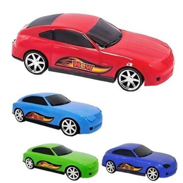 Imagem de Kit 4 Carrinhos Carro Colorido Brinquedo Presente Criança - Toys