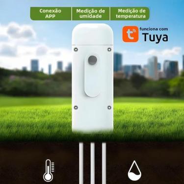 Imagem de Medidor De Solo Zigbee À Prova d'Água Termohigrômetro Medidor De Tempe
