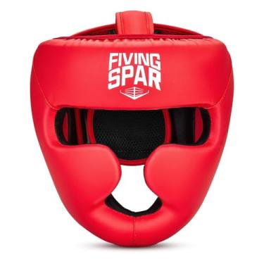 Imagem de Capacete de boxe para MMA, protetor de cabeça para Muay Thai, boxe, luta livre e Sparring - Equipamento de treinamento profissional para homens e mulheres adultos (vermelho, médio)