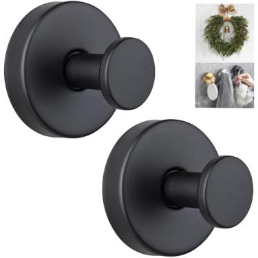 Imagem de YUANQIAN Gancho de grinalda com ventosa, ganchos de ventosa pendurados 6,8 kg, suporte de guirlanda com ventosa à prova d'água para janelas (preto, 2)