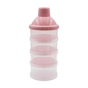 Imagem de JWQFBC Dispensador Portátil, Penico, Dispensador de Bebê, Caixa de Armazenamento para Doces, Nozes, Bebês, Rosa
