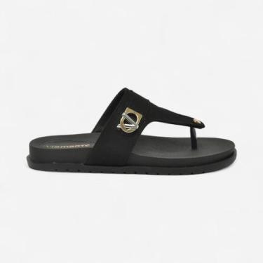 Imagem de Tamanco Papete Via Marte De Dedo Preto, Preto, 37