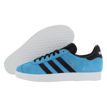 Imagem de adidas Tênis masculino Cblack/Ftwwht/Goldmt unissex Gazelle ADV Core blackFtwr Branco/dourado met. 48 EUA, Azul/Core Black/Calçado Branco-Azul, 46