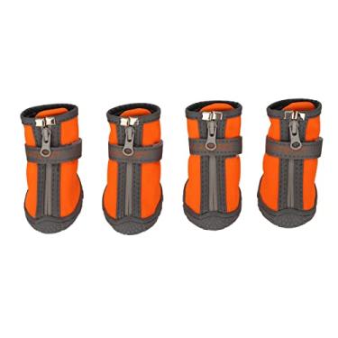 Imagem de 4Pcs impermeável Botas de cão, respirável reflexivo de animais de estimação Botas Pet Pet Inverno ao ar livre sapatos quentes Cão filhote de cachorro Botas Botas Pet Sneakers 2 #