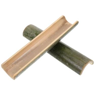 Imagem de Ciieeo Fonte de água de bambu para aquário de 2 peças para decoração interna e externa, decoração de jardim