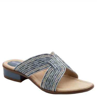 Imagem de David Tate Sandália feminina de salto Thrill, Jeans, 10 Narrow