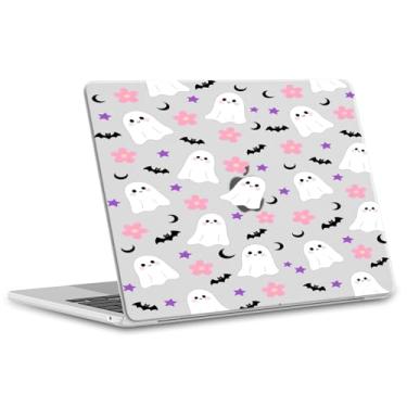 Imagem de OFQKOAKS Capa compatível com MacBook Pro de 13 polegadas M2 2025, 2024-2016, A2338, M1, A2251, A2289, A2159, A1989, A1708, A1706, Ghost Daisy Halloween, capa para laptop MacBook Pro de 13,3 polegadas