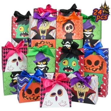 Imagem de Nimbbex 24 sacos de papel para Halloween (laranja)