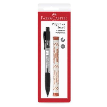 Imagem de Lapisera 2.0mm Poly Click preta SM/20CPP - Faber-Castell