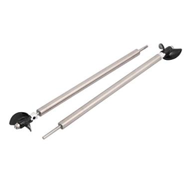 Imagem de uxcell 1 par de acessórios de modelo de barco, eixo de transmissão longo de 3 mm de diâmetro e 200 mm com hélice de 34 mm