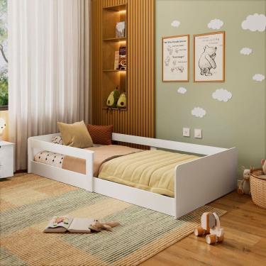 Imagem de Cama Infantil Montessoriana Solteiro Branco