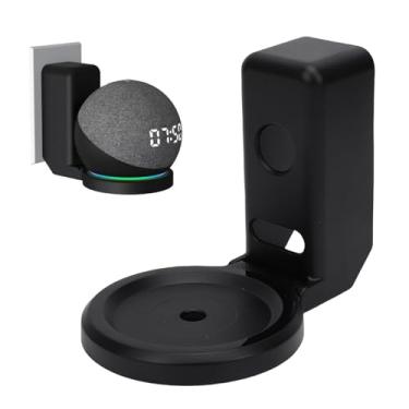 Imagem de Jectse Echo Dot 4 5 Smart Speaker Wall Mount Stand, Com Segurança e Elegantemente Exibir Seu Alto-falante Inteligente Com Design de Economia de Espaço, Sem Perfuração Necessária, (BLACK)