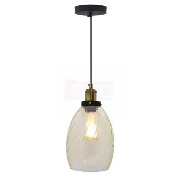 Imagem de Pendente Industrial Moderno Fat Âmbar Para Bancada