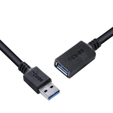 Imagem de Cabo Extensor Usb A 3.0 Macho Para Usb A 3.0 Fêmea 28awg Puro Cobre 2 Metros - Puamf3-2