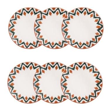 Imagem de Oxford Conjunto Com Pratos Fundos 20,5Cm 06 Peças Unni Boho