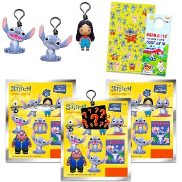 Imagem de Disney Stitch Blind Bags Series 63 Set - Bundle with 3 Figural Bag Clips Plus Stickers for Kids, Boys, Girls | Disney Stitch Goodie Bags Pack