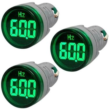 Imagem de 3 Medidor Frequencímetro Digital 22mm Verde AD22-22Hz-G de 0~99Hz Alim