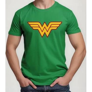 Imagem de Camiseta Camisa Algodão Feminina Masculina Adulto Mulher Maravilha Her