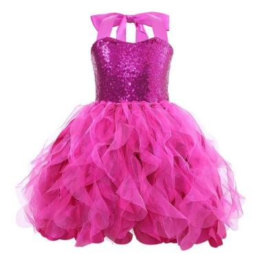 Imagem de Vestido de festa de aniversário de princesa Suppromo Hot Pink para men