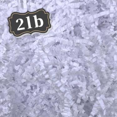 Imagem de Enchimento de papel branco enrugado ZEBMOON de 0,9 kg
