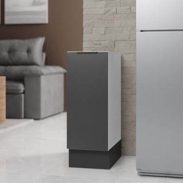 Imagem de Balcão 1 Porta 30cm sem Tampo com Rodapé Ipanema CabeCasa MadeiraOrigi