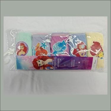 Imagem de KIT C/5 CALCINHAS INFANTIL 100% ALGODÃO PRINCESAS DISNEY PEQUENA SEREIA 014-04 TAM 10