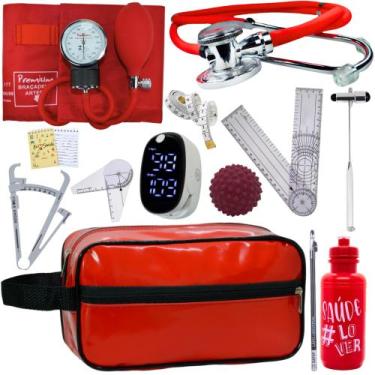 Imagem de Kit Fisioterapia Maleta Goniometro Martelo Buck Completo - Love Saude,