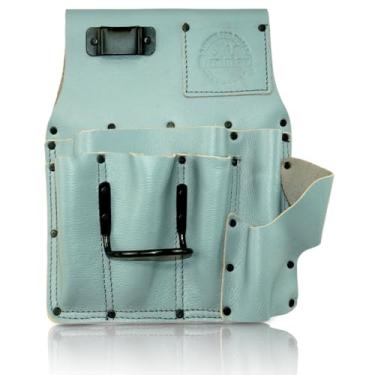 Imagem de Graintex Bolsa de drywall de couro de grão superior, suporte de martelo de aço, cinto de ferramentas para drywall, bolsa de ferramentas para moldadores, construção, carpinteiro, eletricistas, ideal