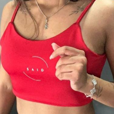 Imagem de Top Feminino Costa Nua em Poliamida Tecido Duplo Zero Transparência Al