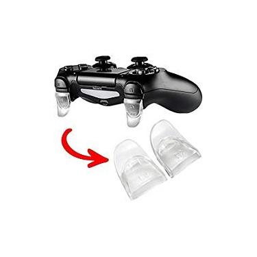 Imagem de Ambertown 2 pares de botões de disparo L2 R2 para PlayStation 4 PS4 PS4 Slim Pro Controller Clear