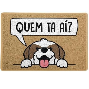 Imagem de Capacho Tapete Divertido Pets Divertido Animais (Shih-Tzu)