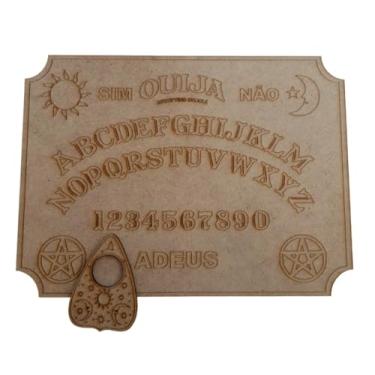 Imagem de Tabuleiro Tabua Ouija em portugues em mdf jogo Wicca completo decoração m4